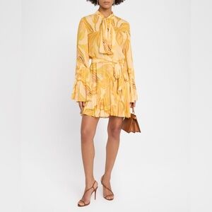 Alexis Yellow Floral Long Sleeve Dress